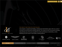 Tablet Screenshot of luxurybrands.co.za